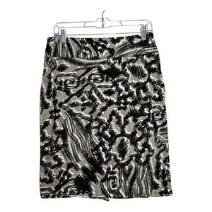 Alfani Women's Skirt Size 8 Pencil Abstract Print Career Casual Chic